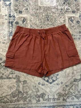 Hot Kiss Women’s Rust Drawstring Cargo Shorts